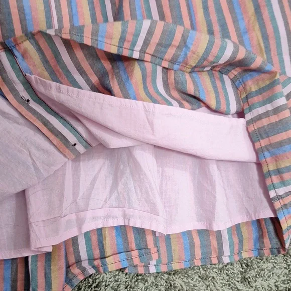 Madewell lined mini tank dress scoop neck button front - Small - Picture 6 of 11